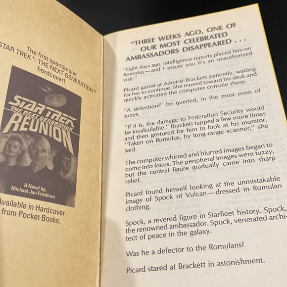 Star Trek: The Next Generation: Unification by Jeri Taylor - Paperback Novel - Picture 6 of 8